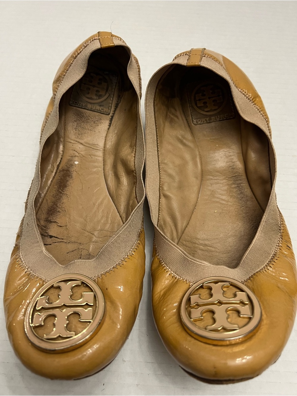 Tory Burch Logo Ballet Flats - used
